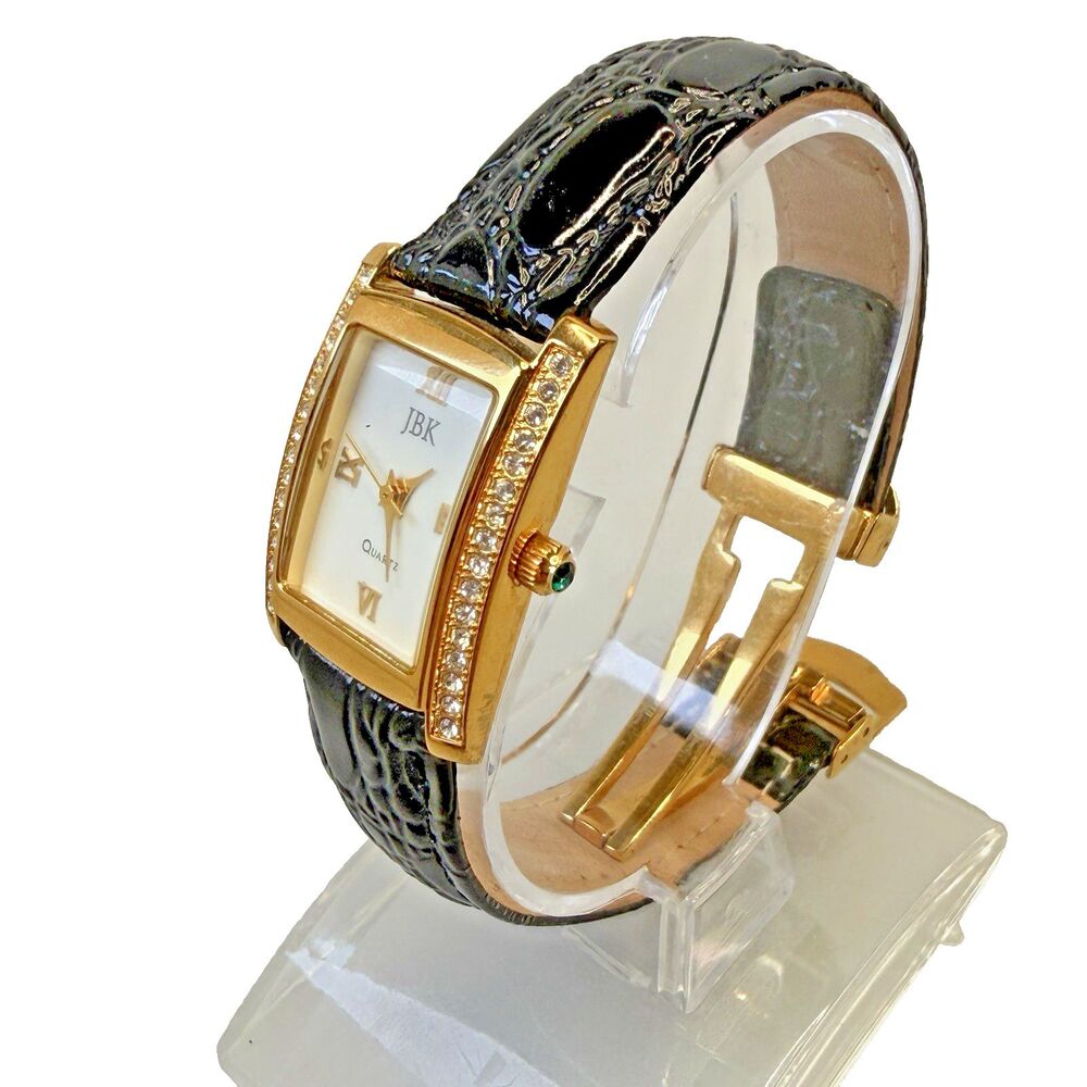Seiko JBK Camrose & Kross Womens Watch 22mm Gold White Dial Diamond EUC